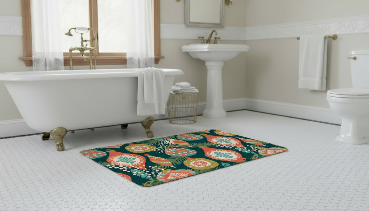 Ornaments Memory Foam Bath Mat