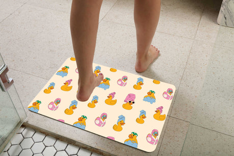 Rubber Ducks Memory Foam Bath Mat