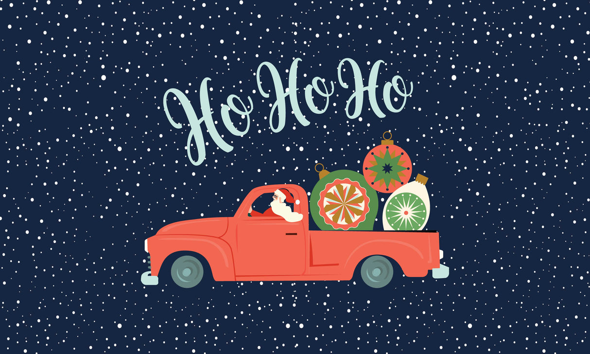 Santa Truck Berber Impressions Mat