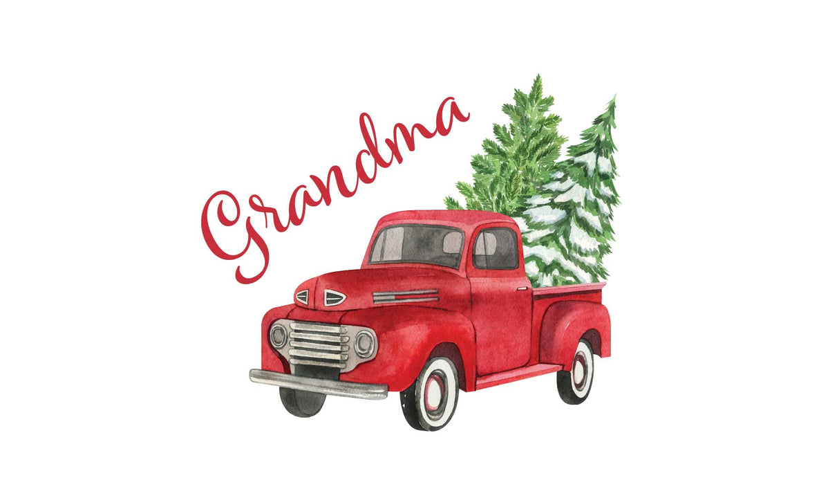 Custom Holiday Truck Memory Foam Bath Mat