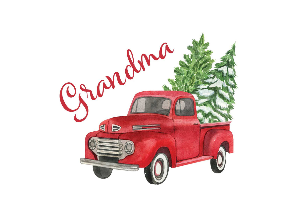 Custom Holiday Truck Memory Foam Bath Mat