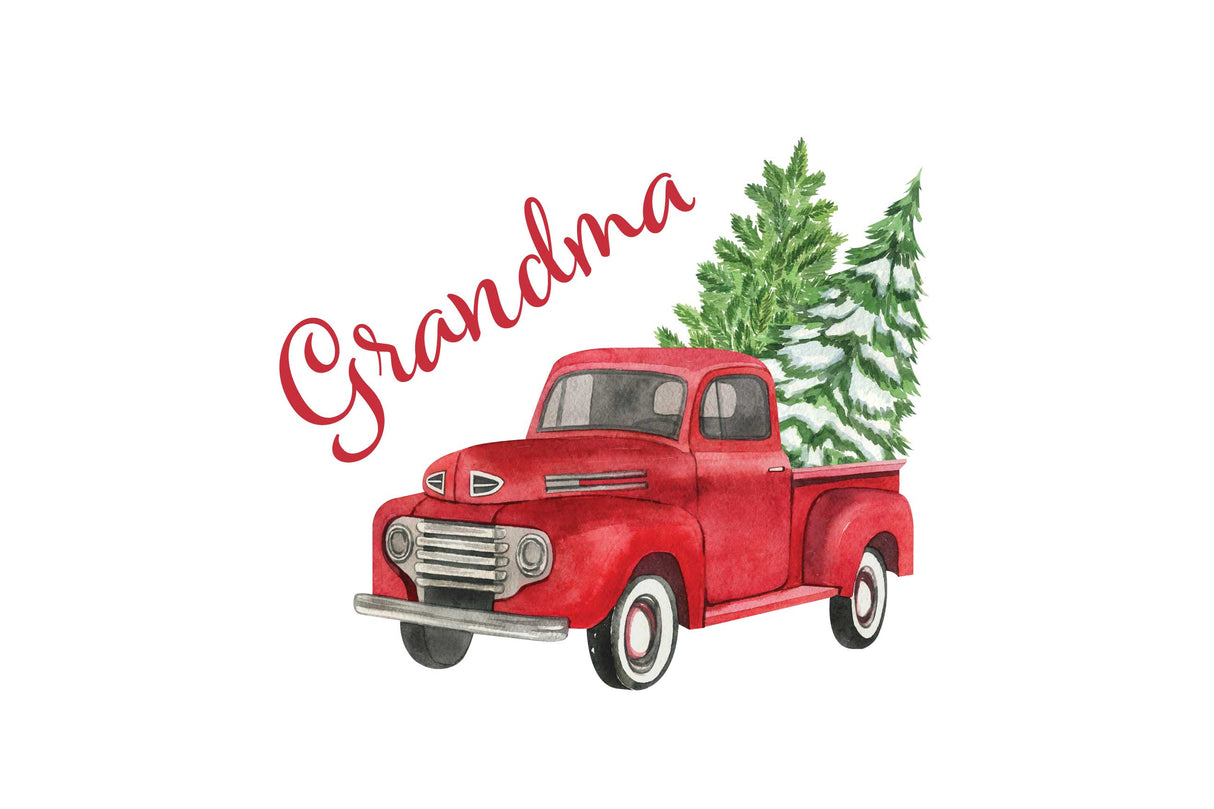 Custom Holiday Truck Memory Foam Bath Mat