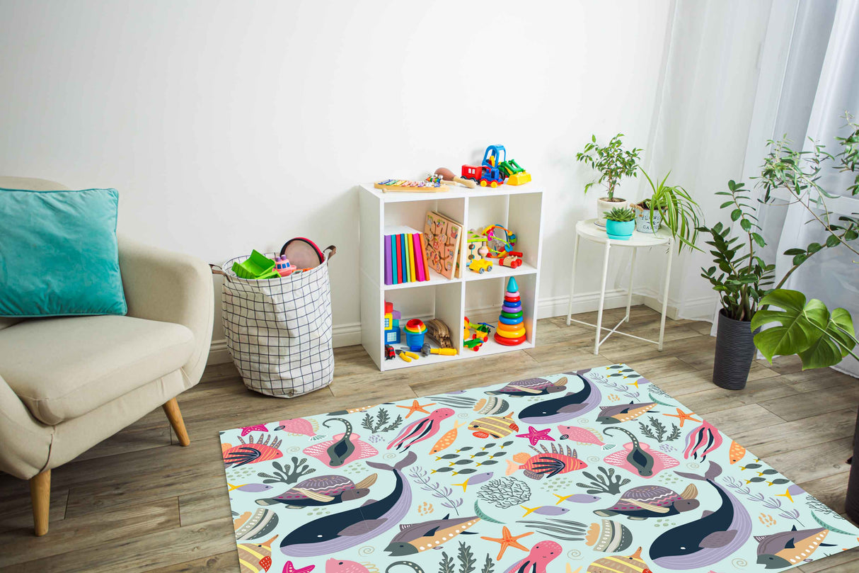 Underwater Gem Vinyl Mat