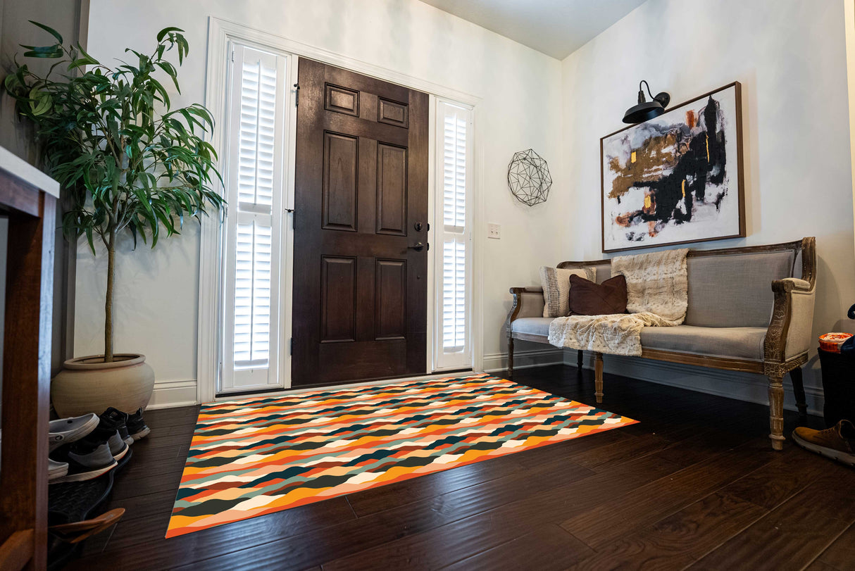 Mountains Vinyl Entry Mat