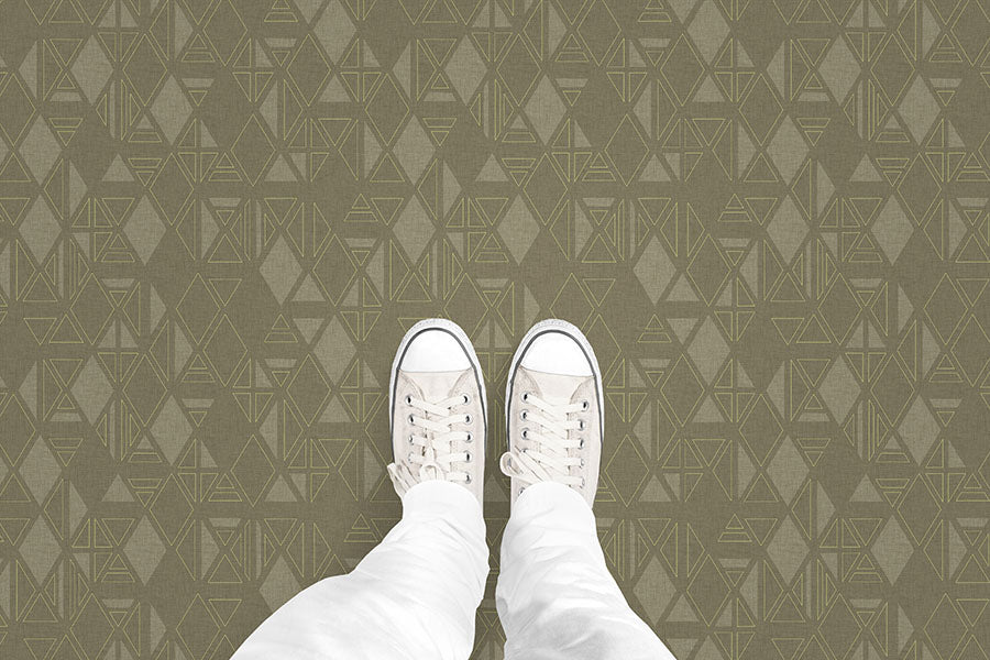 Divided Diamond (P1005) Custom Printed Vinyl Flooring Design