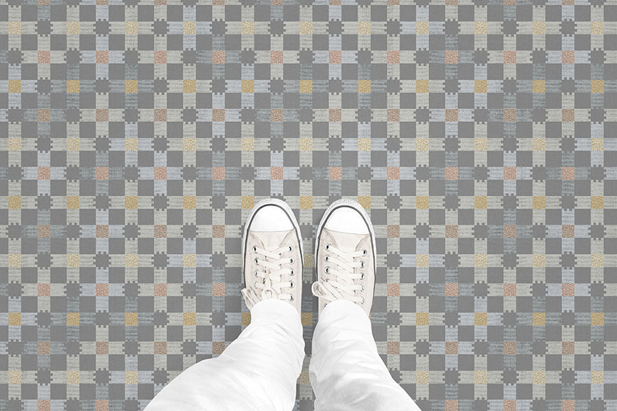 Plaid Check (P1011) Custom Printed Vinyl Flooring Design