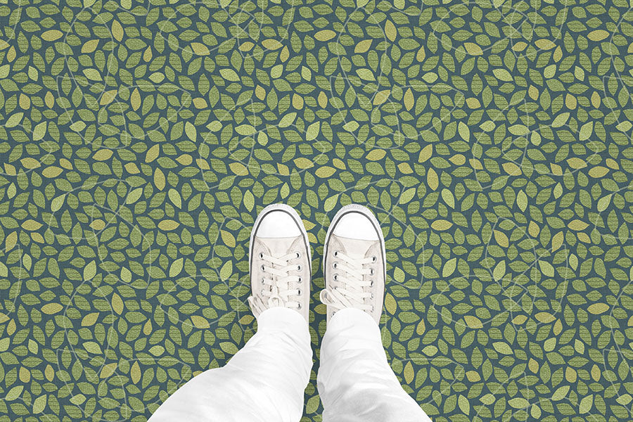 Fallen Leaves (P1022) Custom Printed Vinyl Flooring Design