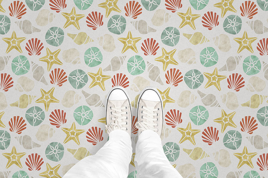 Sanibel Island (P1089) Custom Printed Vinyl Flooring Design