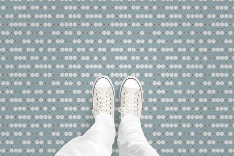 Retro Dot (P1207) Custom Printed Vinyl Flooring Design