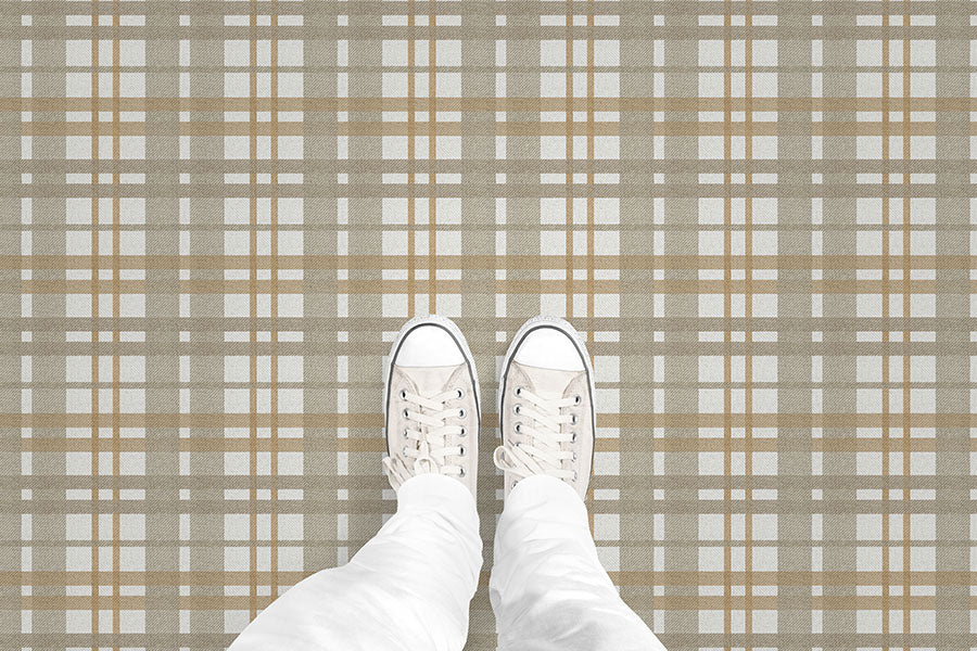 Tartan (P1293) Custom Printed Vinyl Flooring Design