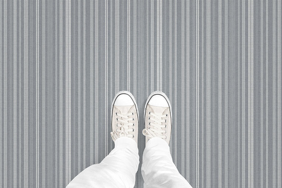 Stitched Stripe (P1301) Custom Printed Vinyl Flooring Design
