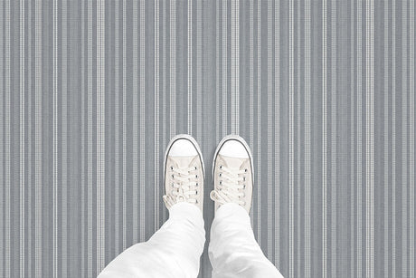Stitched Stripe (P1301) Custom Printed Vinyl Flooring Design