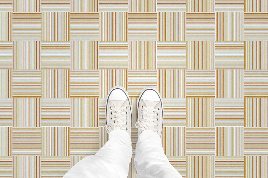 Textured Plaid (P1332) Custom Printed Vinyl Flooring Design