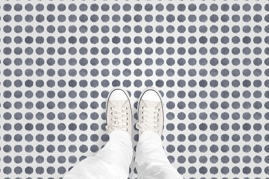 Watercolor Dots (P1472) Custom Printed Vinyl Flooring Design