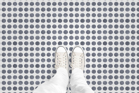 Watercolor Dots (P1472) Custom Printed Vinyl Flooring Design