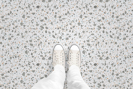 Glass Terrazzo (P1707) Custom Printed Vinyl Flooring Design