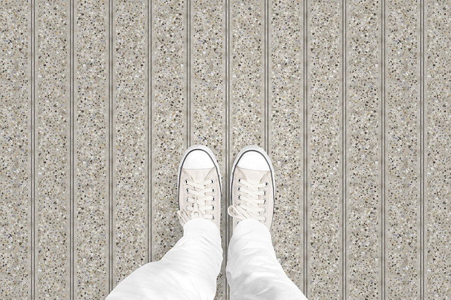 Terrazzo Stripe (P1710) Custom Printed Vinyl Flooring Design