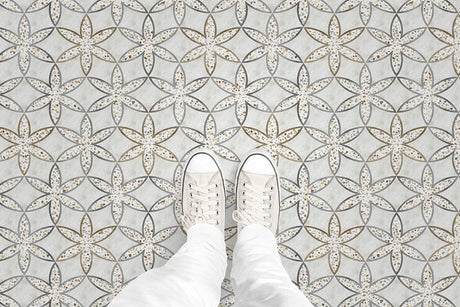 Starburst Terrazzo (P1712) Custom Printed Vinyl Flooring Design