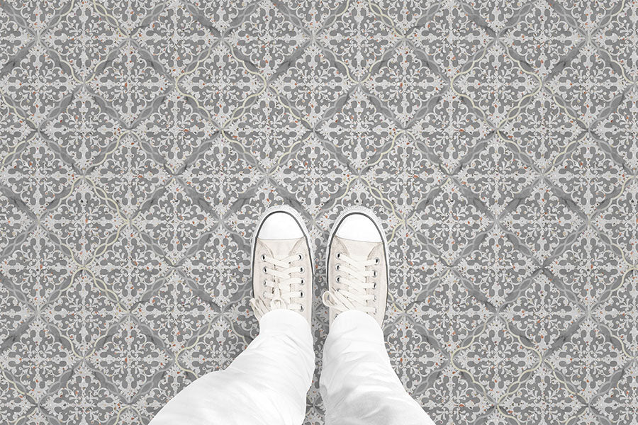 Terrazzo Tile (P1713) Custom Printed Vinyl Flooring Design