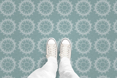 Lace Circles (P26) Custom Printed Vinyl Flooring Design