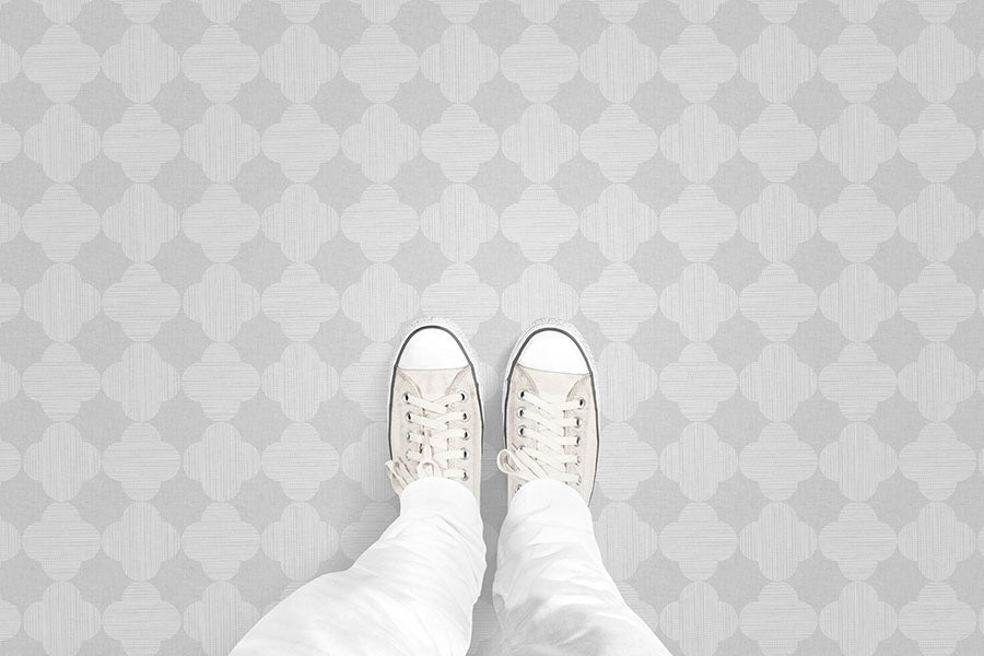 Textured Quaterfoil (P37) Custom Printed Vinyl Flooring Design