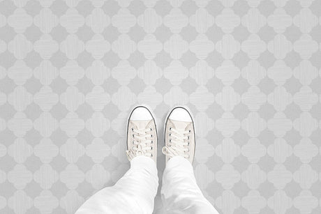 Textured Quaterfoil (P37) Custom Printed Vinyl Flooring Design