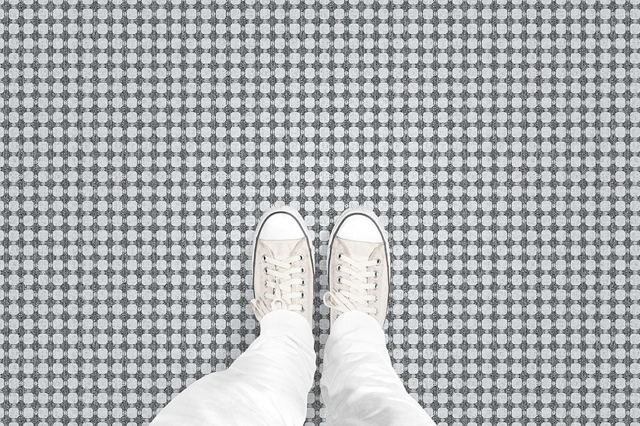 Textured Plaid (P3) Custom Printed Vinyl Flooring Design