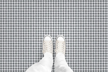 Textured Plaid (P3) Custom Printed Vinyl Flooring Design