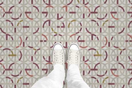 Greek Interlace (P487) Custom Printed Vinyl Flooring Design