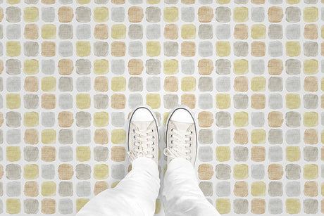 Painted Blocks (P575) Custom Printed Vinyl Flooring Design