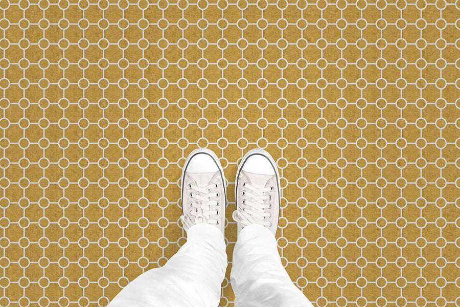 Circle Trellis (P596) Custom Printed Vinyl Flooring Design