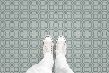 Lattice Square (P599) Custom Printed Vinyl Flooring Design