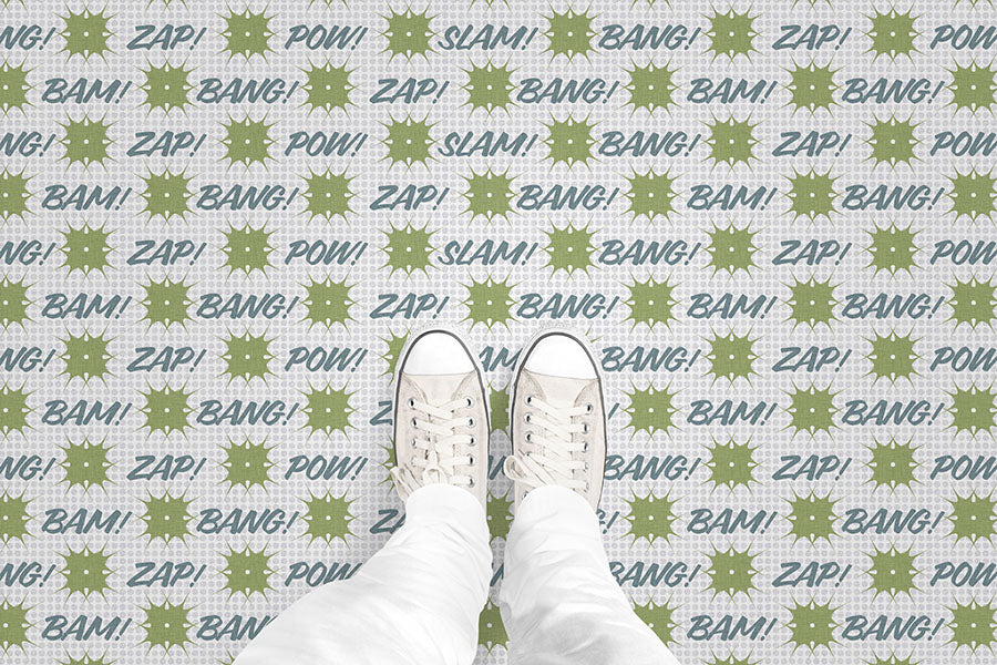 Comic Book (P63) Custom Printed Vinyl Flooring Design