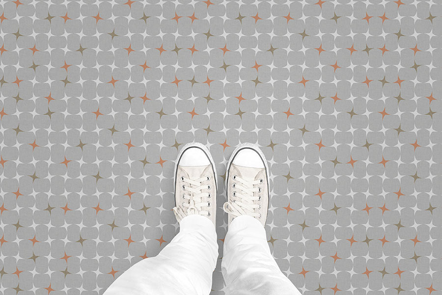 Fransican Starburst (P764) Custom Printed Vinyl Flooring Design