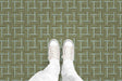 Overlapping Plaid (P958) Custom Printed Vinyl Flooring Design