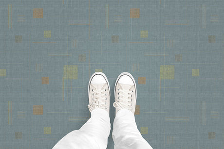 Block Party Stitched (P961) Custom Printed Vinyl Flooring Design