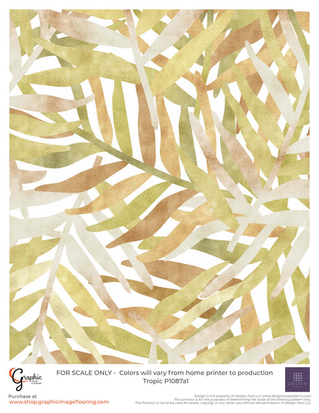 Tropic (P1087) Custom Printed Vinyl Flooring Design