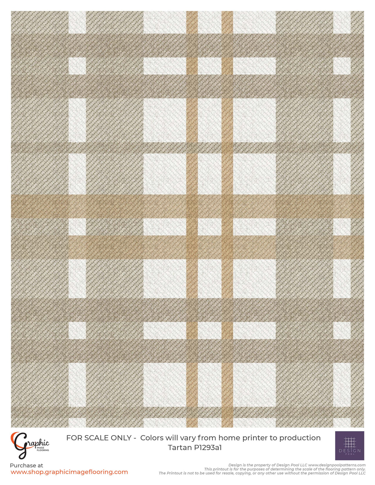 Tartan (P1293) Custom Printed Vinyl Flooring Design
