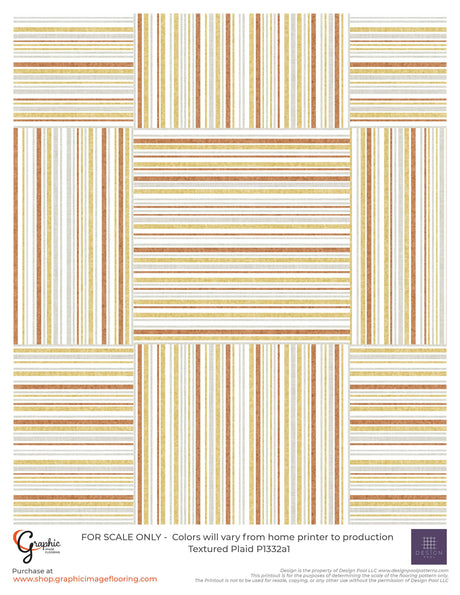 Textured Plaid (P1332) Custom Printed Vinyl Flooring Design