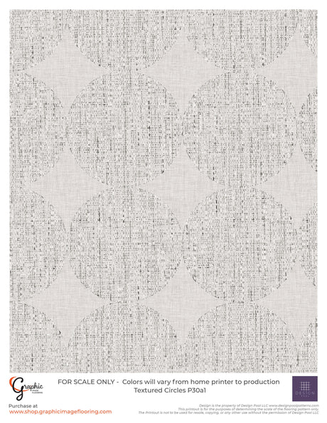 Textured Circles (P30) Custom Printed Vinyl Flooring Design