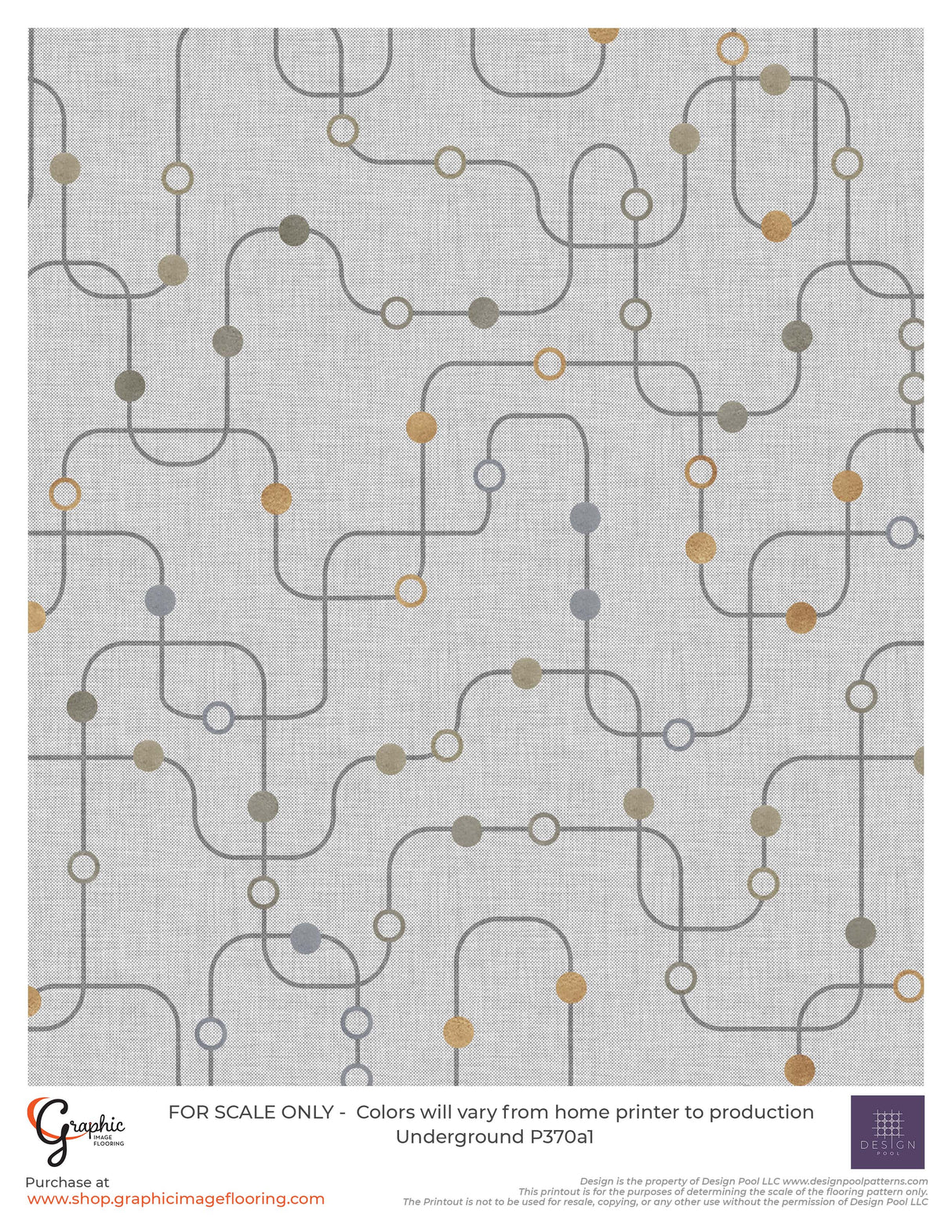 Underground (P370) Custom Printed Vinyl Flooring Design