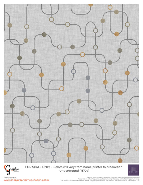 Underground (P370) Custom Printed Vinyl Flooring Design