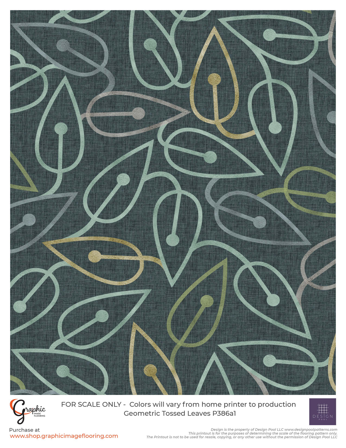 Geometric Tossed Leaves (P386)