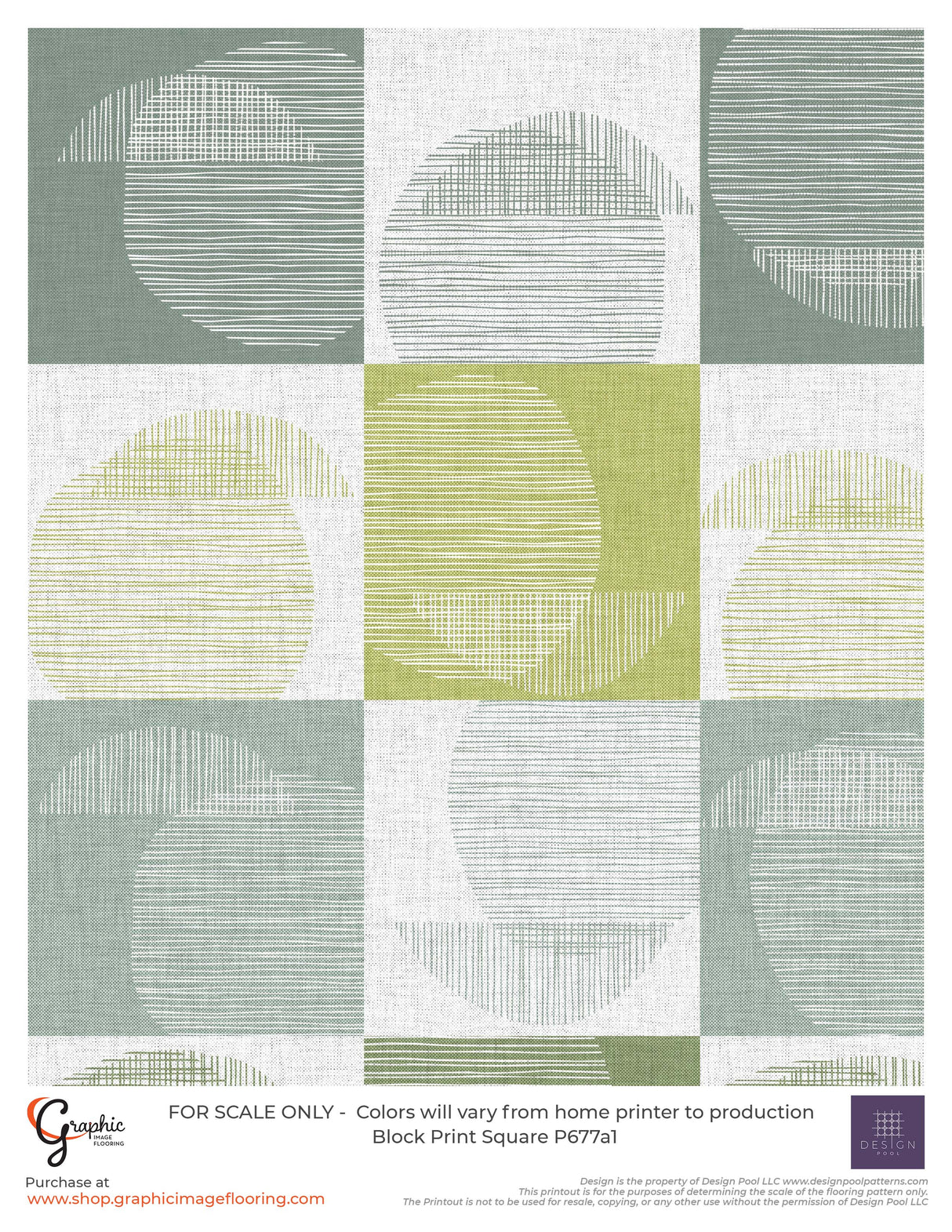 Block Print Square (P677)