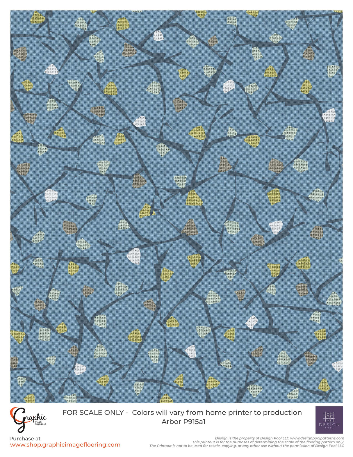 Arbor (P915) Custom Printed Vinyl Flooring Design