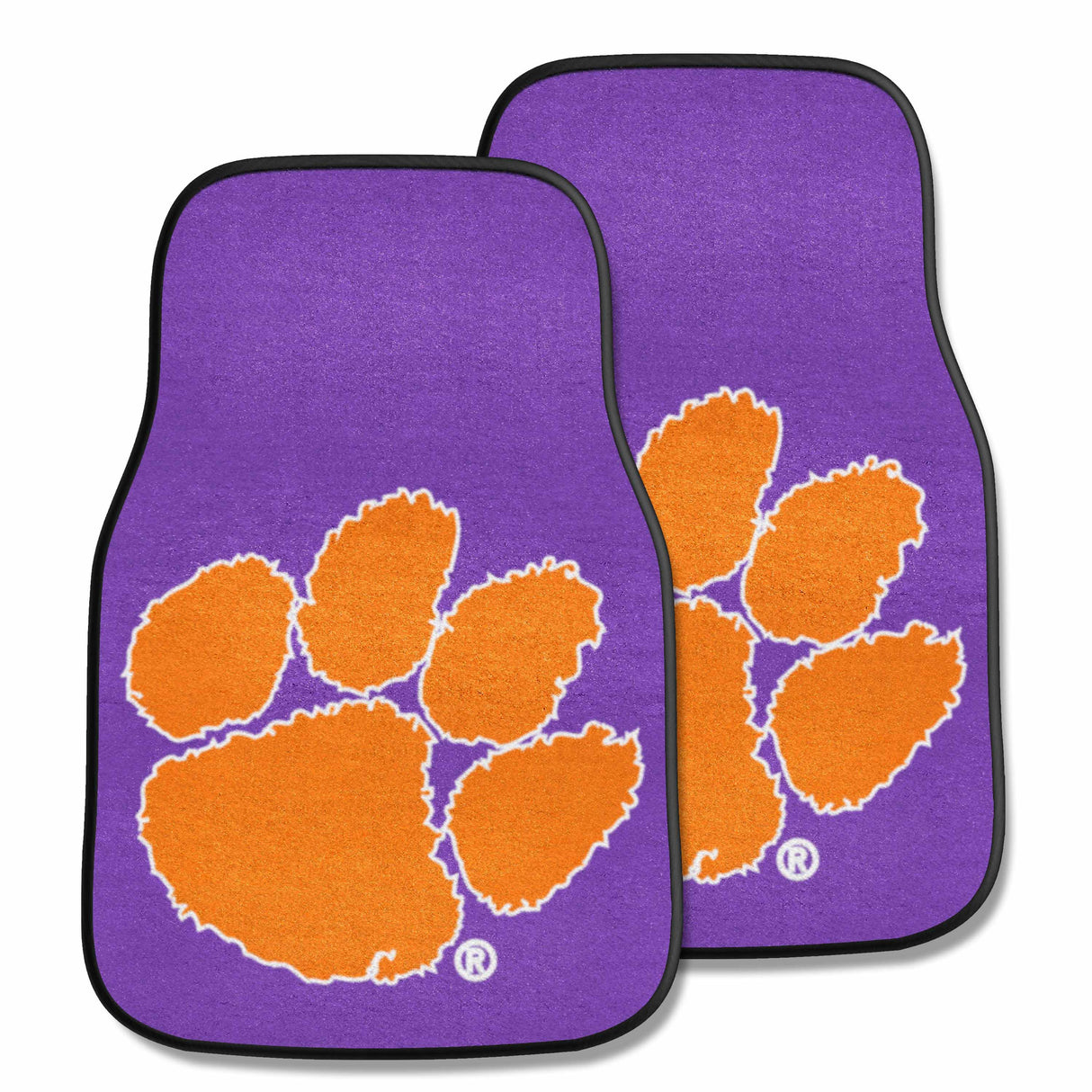 Clemson University 2-pc Carpet Car Mat Set