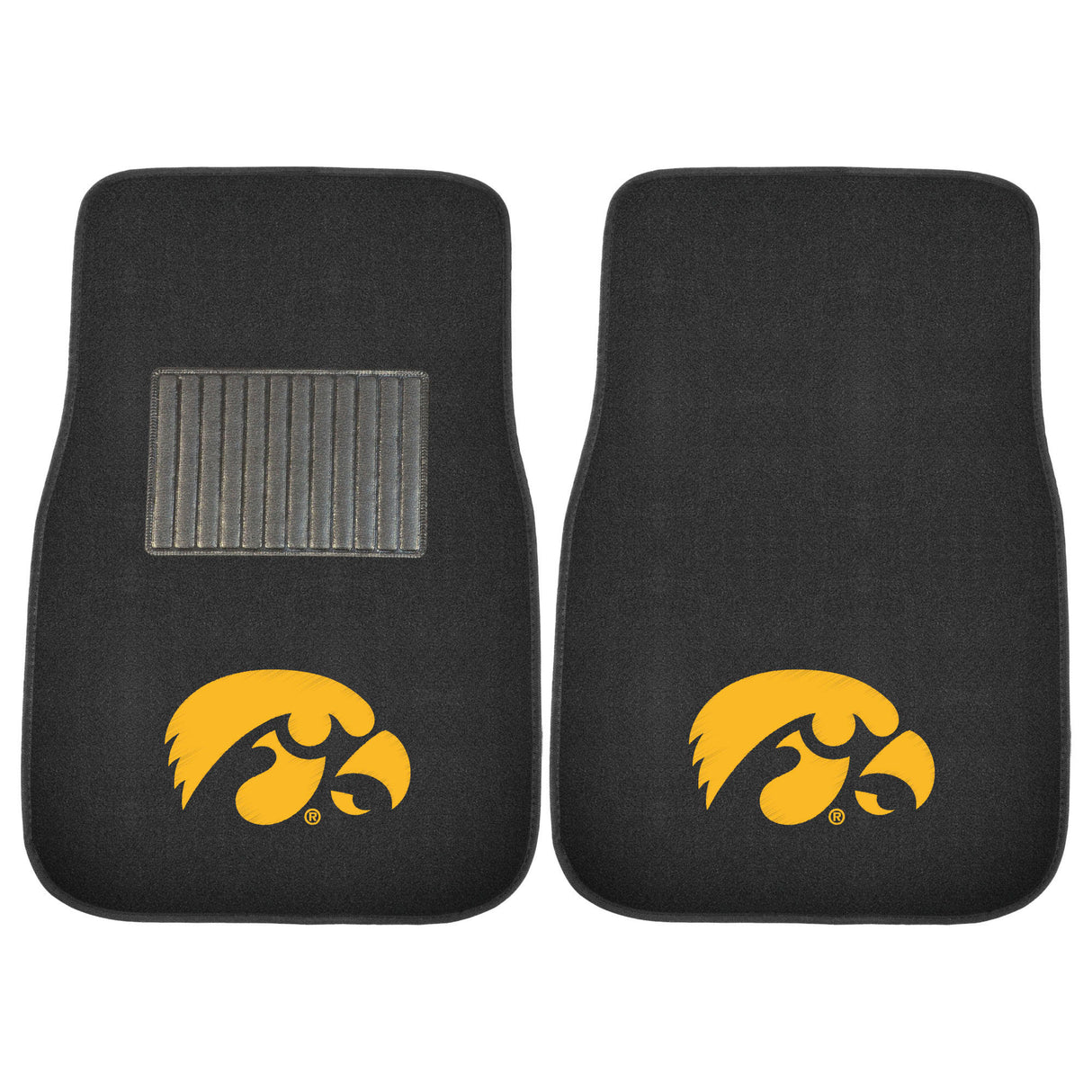 University of Iowa 2-pc Embroidered Car Mat Set