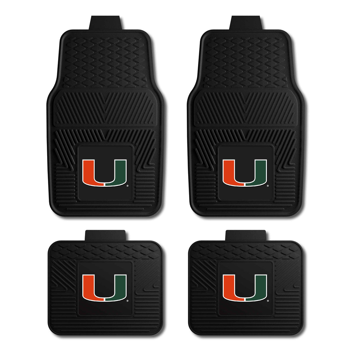 University of Miami 4-pc Vinyl Car Mat Set