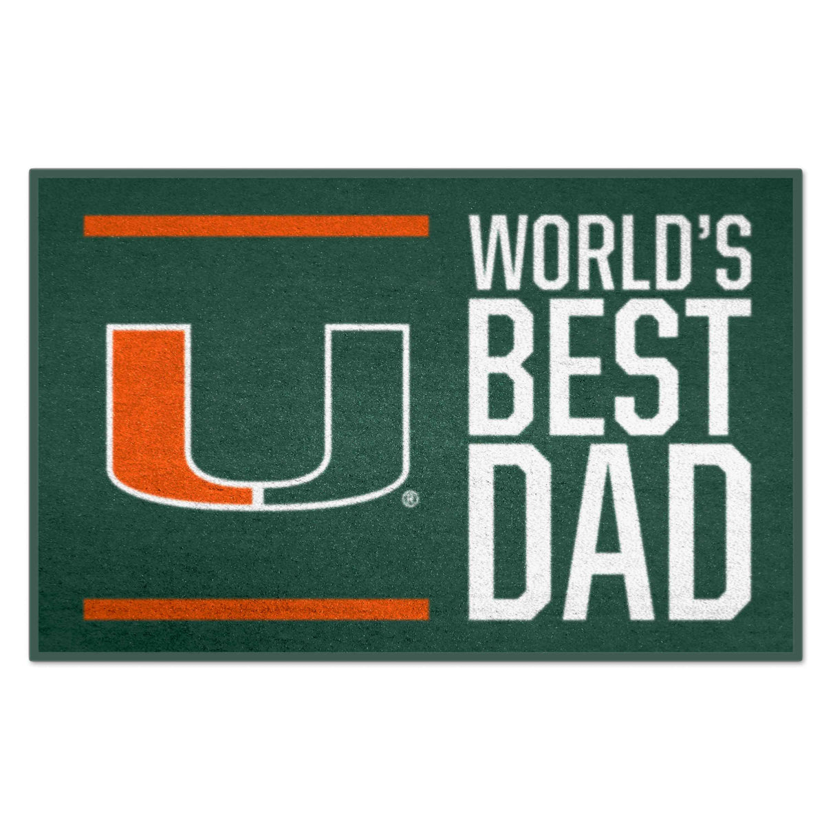 University of Miami Starter Mat - World's Best Dad