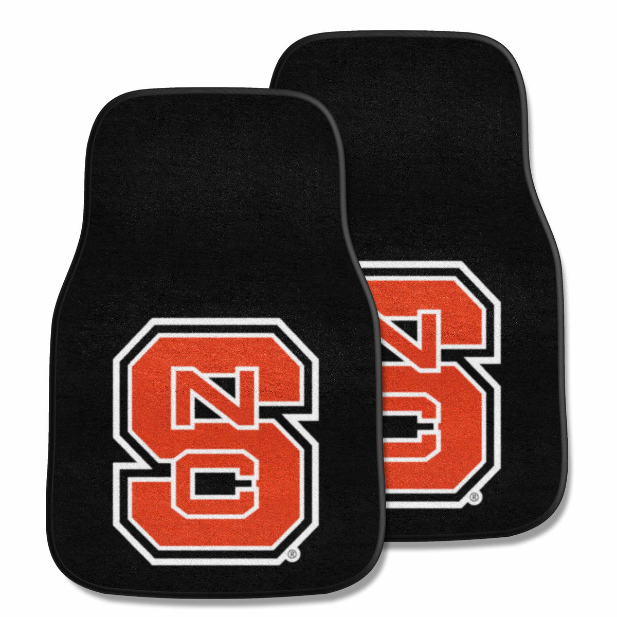 NC State University 2-pc Carpet Car Mat Set